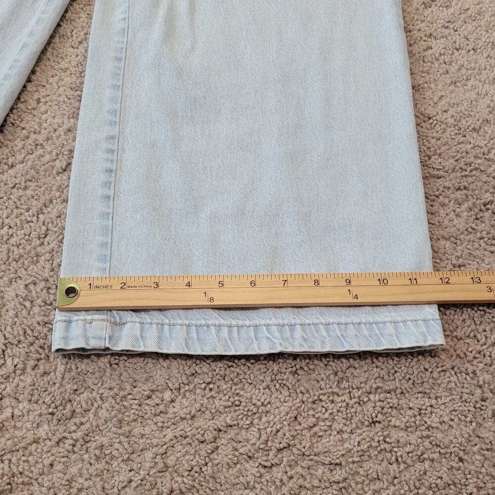 American Eagle Strigid Wide Leg Trouser Jeans High Waist Light Aglow 4 - Picture 14 of 16